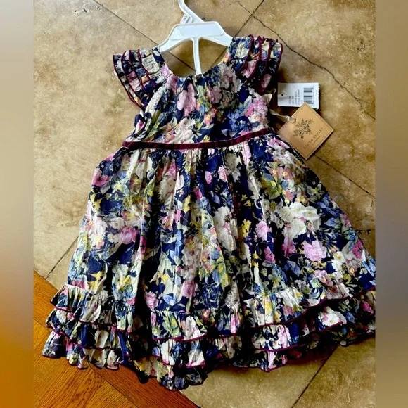 Laura Ashley, London, little girls 24 month dress floral NWT lined - Picture 10 of 16